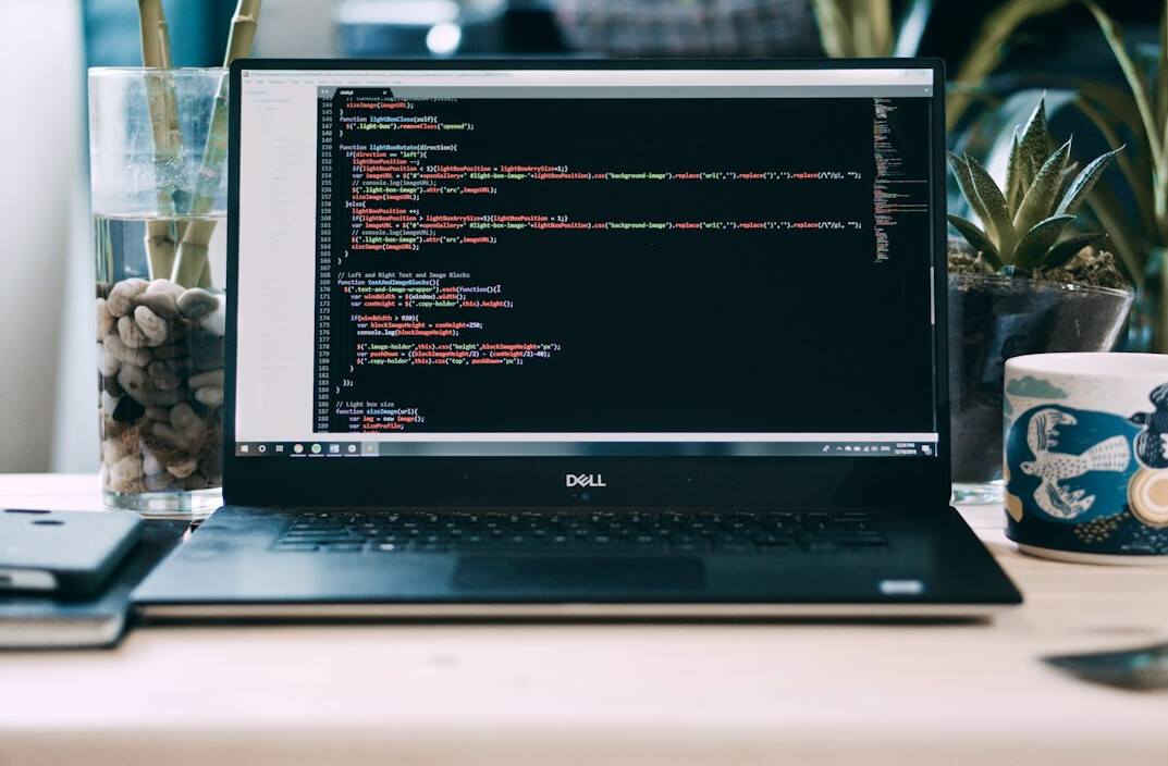 building app on laptop