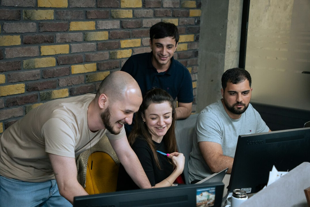 group of developers collaborating